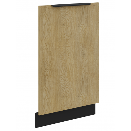 Front zmywarki 45 cm CREMA dąb cremona / czarny mat ZM 713 x 446